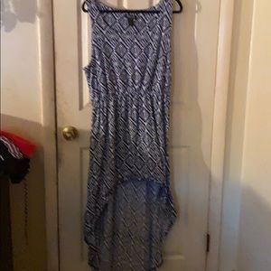 Southwestern pattern hi/low dress